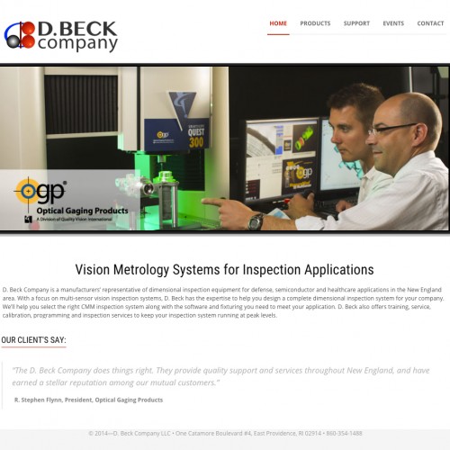 D Beck Company website